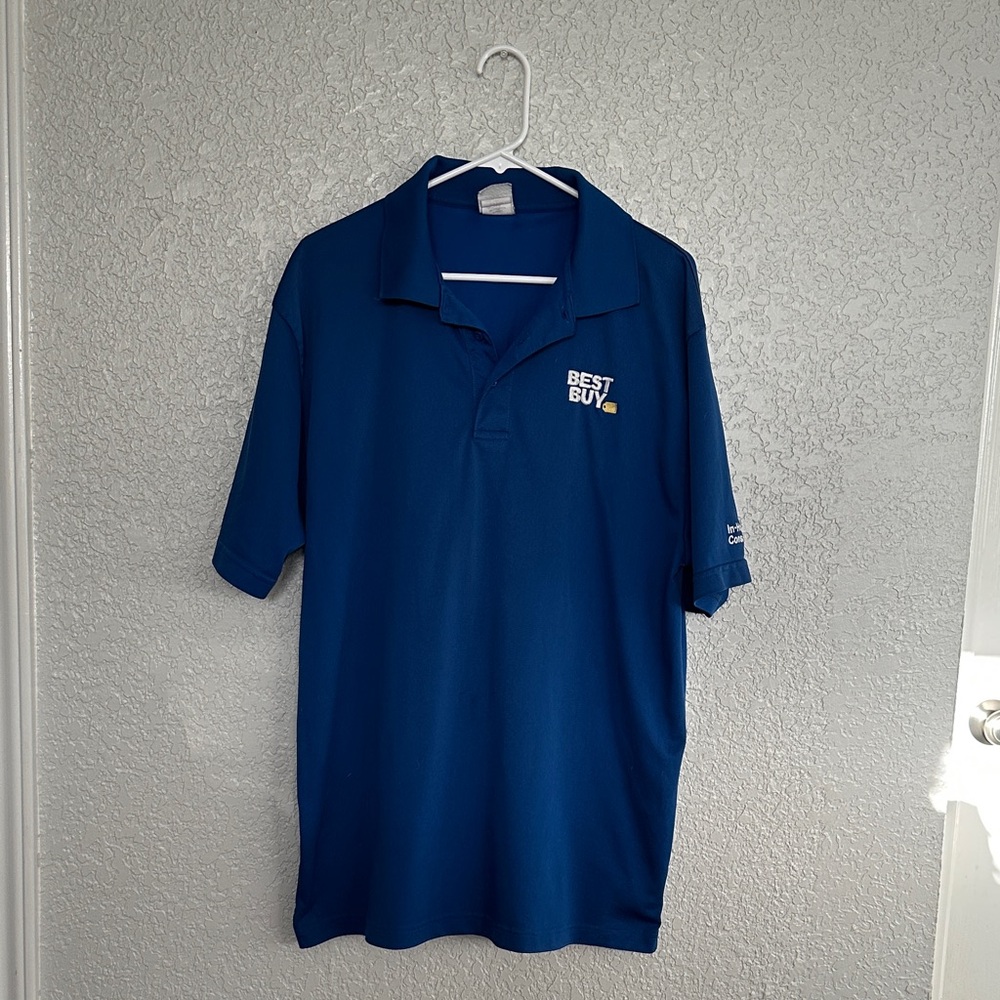 Best Buy Men's Blue Polo Shirt